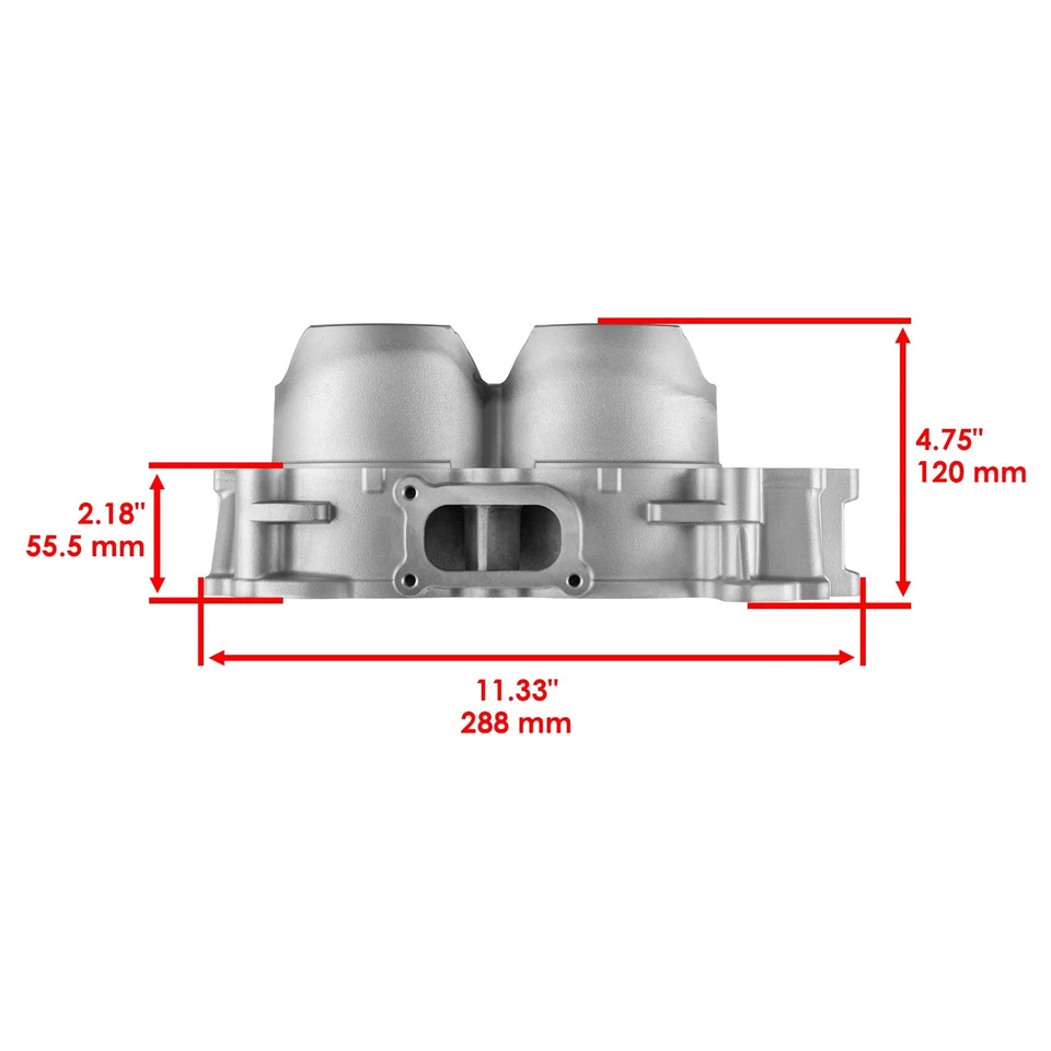 Caltric Cylinder & Piston Ring Kit w/Gaskets For Polaris RZR S 1000 EPS 2016 - Image 2 of 4