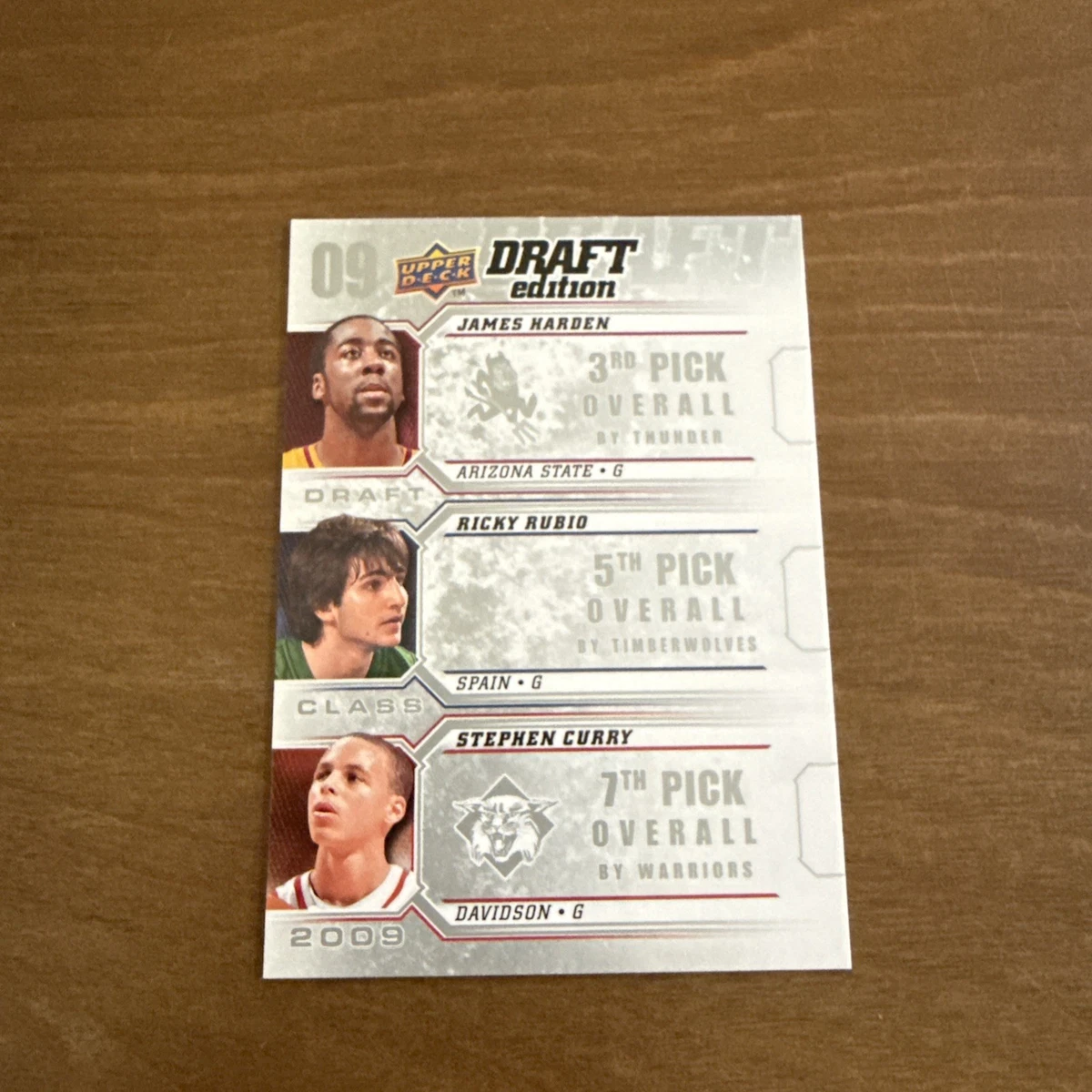 貴重美品 Stephen Curry Rubio RC 09 UD Draft 2009-10 Upper Deck Draft Edition - Ricky Rubio/Stephen Curry/James