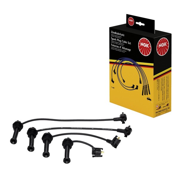 ZüNdleitungssatz 4 Kabel Schwarz NGK Aftermarket-Expertise FüR U.A. Ford Mondeo-image