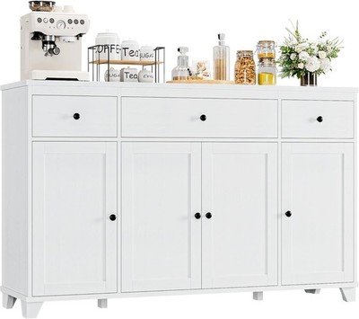 55'' Lar Kitchen Buffet Cabinet with Stora Ders, Modern