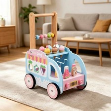 Wooden Ice Cream Pusher Balance Coordination Training Ice Cream Pusher