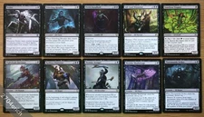 Magic Set of 10 Black Elf Creatures *NM* Commander Deck Building Elves Group
