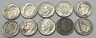 Lot 10 Silver Dimes Roosevelt US Coin Mix Years,