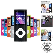 Stylish Black MP3 Player with Voice Recorder & FM Radio - Gift Box Included