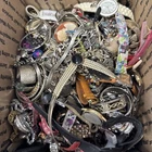 Vintage Mod Mixed Lot Watch 13+ lbs Costume Jewelry Wear Repair Repurpose Craft