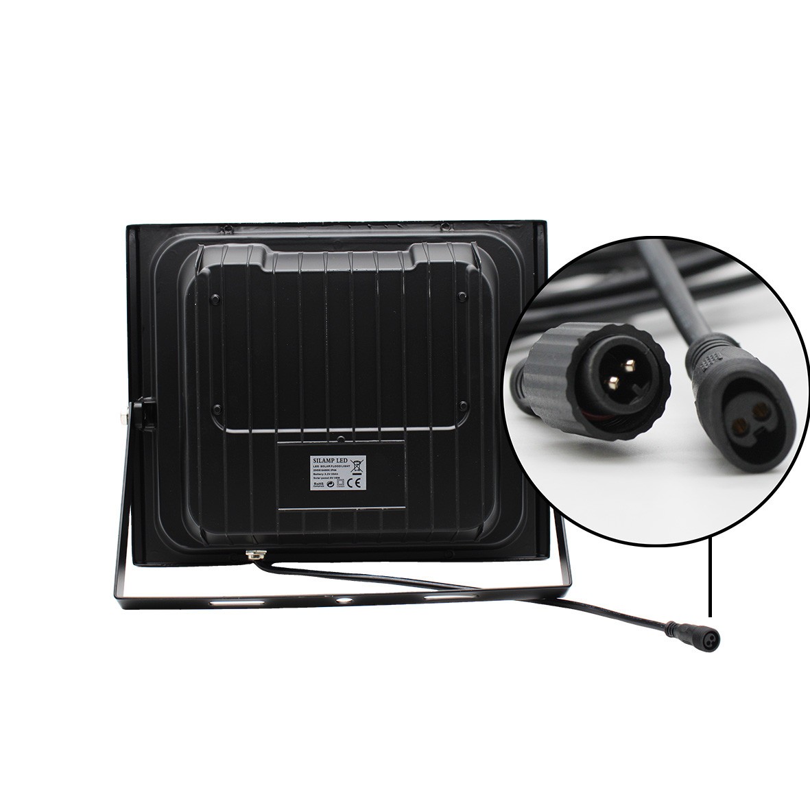 Faro Solare 200W LED Esterno Dimmerabile IP67 con Telecomando Wireless - 4