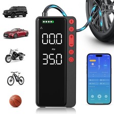 Smart Tire Inflator Portable Air Compressor, APP Control Air Pump For Car Tir...