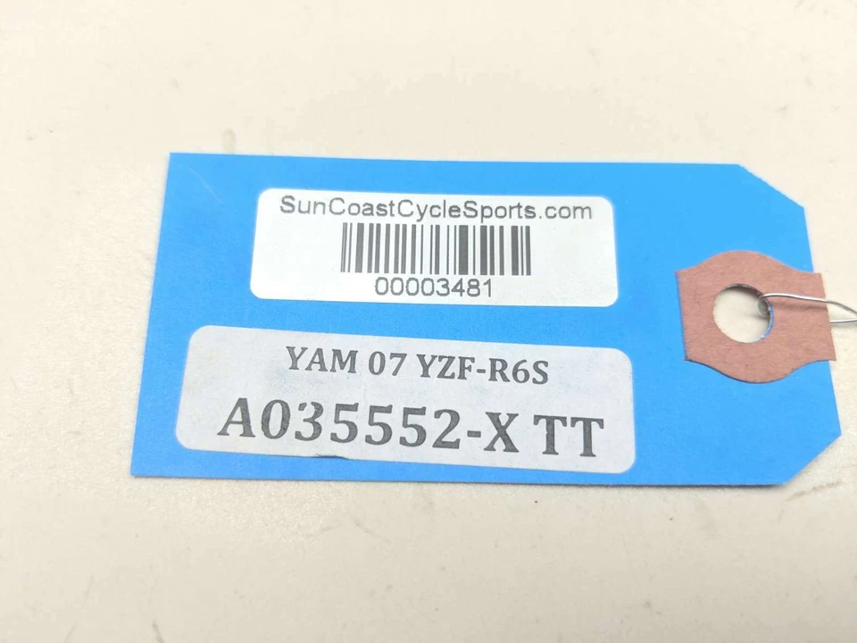 07 Yamaha YZF R6 S Motor Motor Filtro Aceite Pickup Válvula de Alivio Foto 4 de 4
