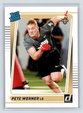 Pete Werner Rookie 2021 Donruss #322 New Orleans Saints RC 1-10
