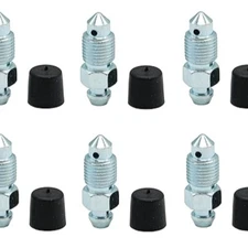 6 PCS Brake Bleeder Screws, Bleeder Valve, Bleeders, Caliper -M10x1.0 -29.2mm