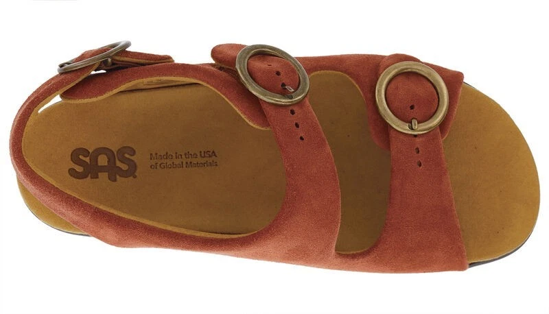 SAS Women's Shoes Relaxed Sandal Rust 8 Medium FREE SHIPPING New In Box Save - Image 3 of 4