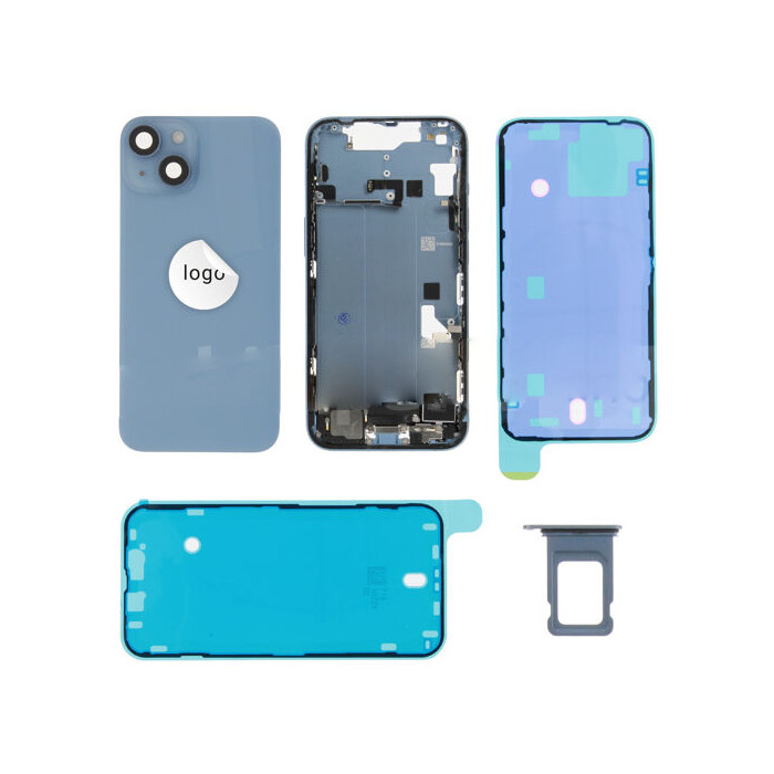 Original Cache Batterie Grade B Bleu Pulled Reconditionné pour Apple iPhone 14