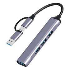 USB-C Adapter 4-in-1 Hub USB-A USB-C to USB-A Converter USB for Cell Phones