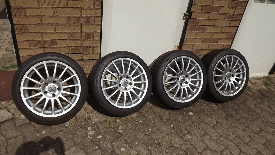 8x17 RH Alufelgen AS Speiche ET 55 + 3 Paar Distanzscheiben 215/45ZR17 Reifen - Bild 3 von 4