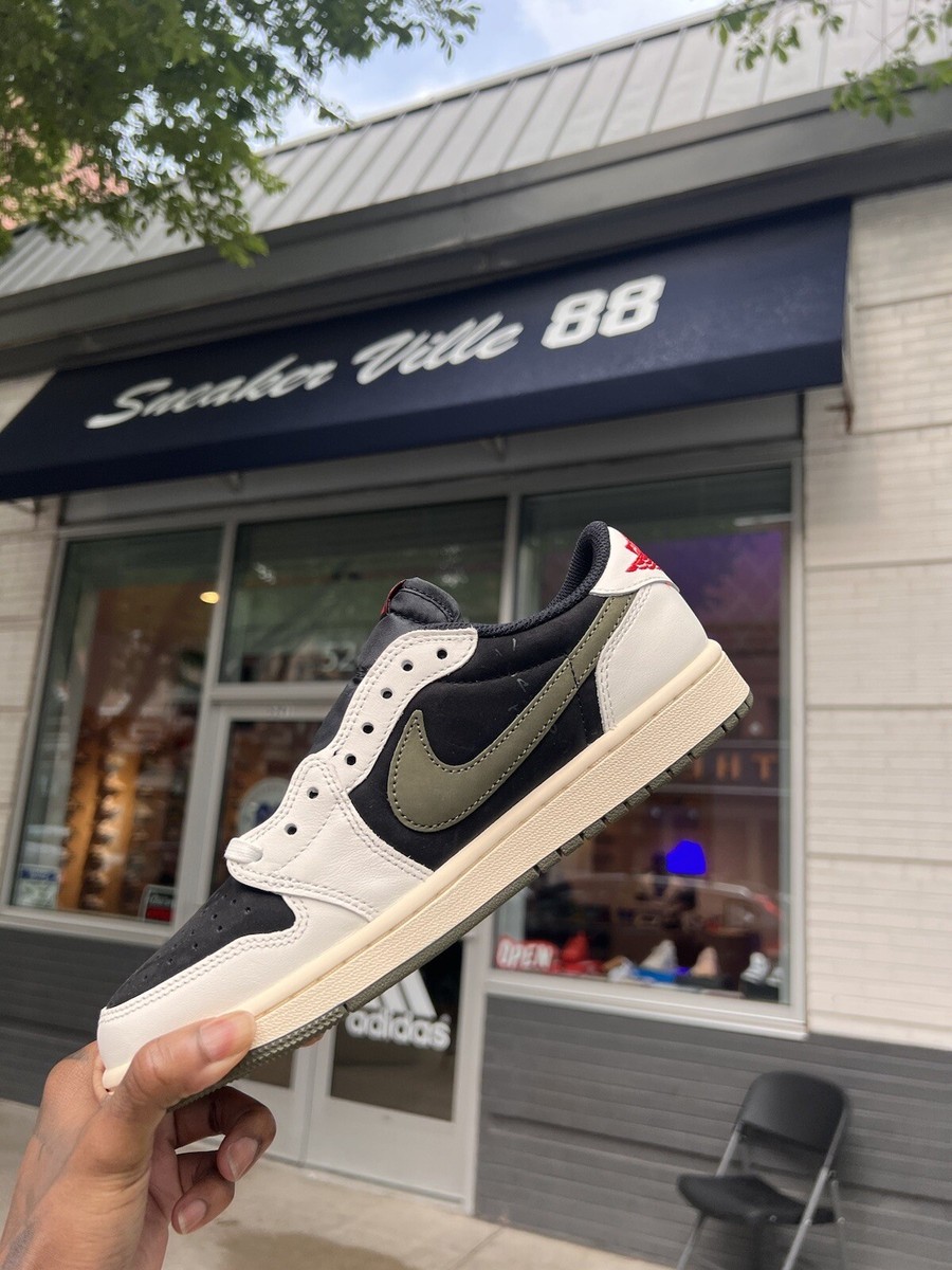 Size 8.5 - Jordan 1 Retro OG x Travis Scott Low Olive W | eBay Size 8.5 - Jordan 1 Retro OG x Travis Scott Low Olive W | eBay