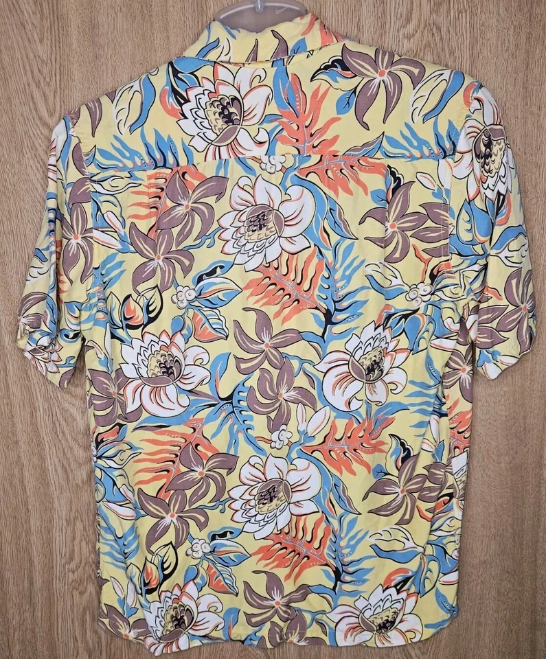 Vintage Jantzen Hawaiian Shirt 1950s Floral Aloha Shirt Made In USA Small - Image 2 of 4