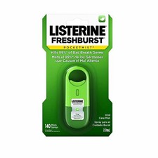 LISTERINE FRESHBURST  POCKETMIST KILLS 99% OF BAD BREATH GERMS 140 SPRAYS 7.7ml