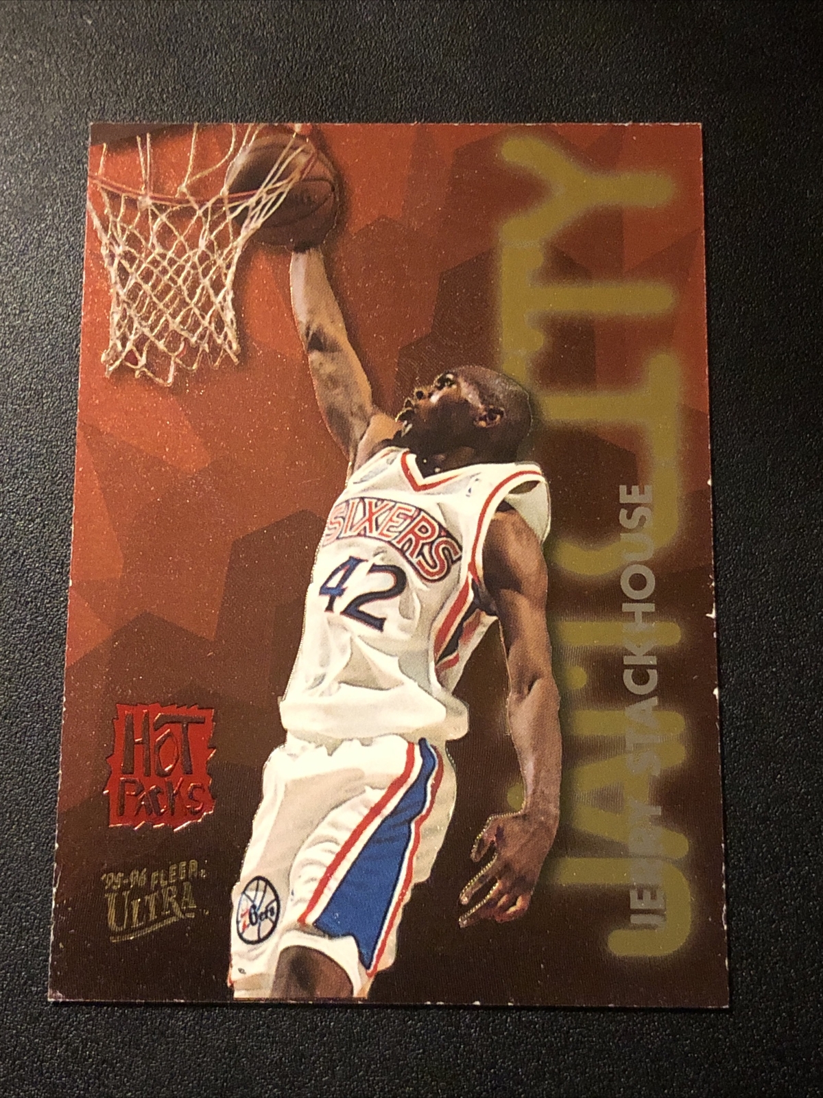 1995-96 Fleer Ultra Jam City Hot Packs Jerry Stackhouse Rookie #12