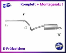 Auspuffanlage Skoda Fabia I (6Y2, 6Y3) 1.9 TDI 74KW Auspuff + Montagesatz