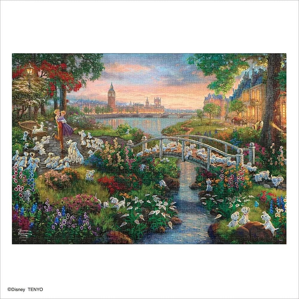 Rompecabezas Disney 101 Dálmatas 1000 piezas D-1000-080 Tenyo de Japón Foto 2 de 3