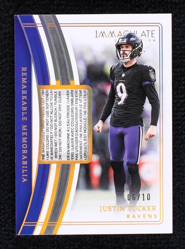 2023 Panini Immaculate Collection Justin Tucker #REM-JTU