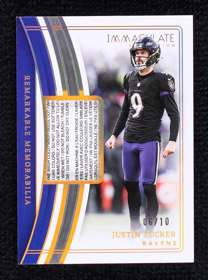 2023 Panini Immaculate Collection Justin Tucker #REM-JTU