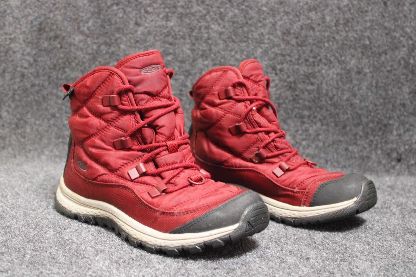 Stivali impermeabili da donna Keen Terradora II Wintry taglia 6 5 rabarbaro sentiero escursionistico