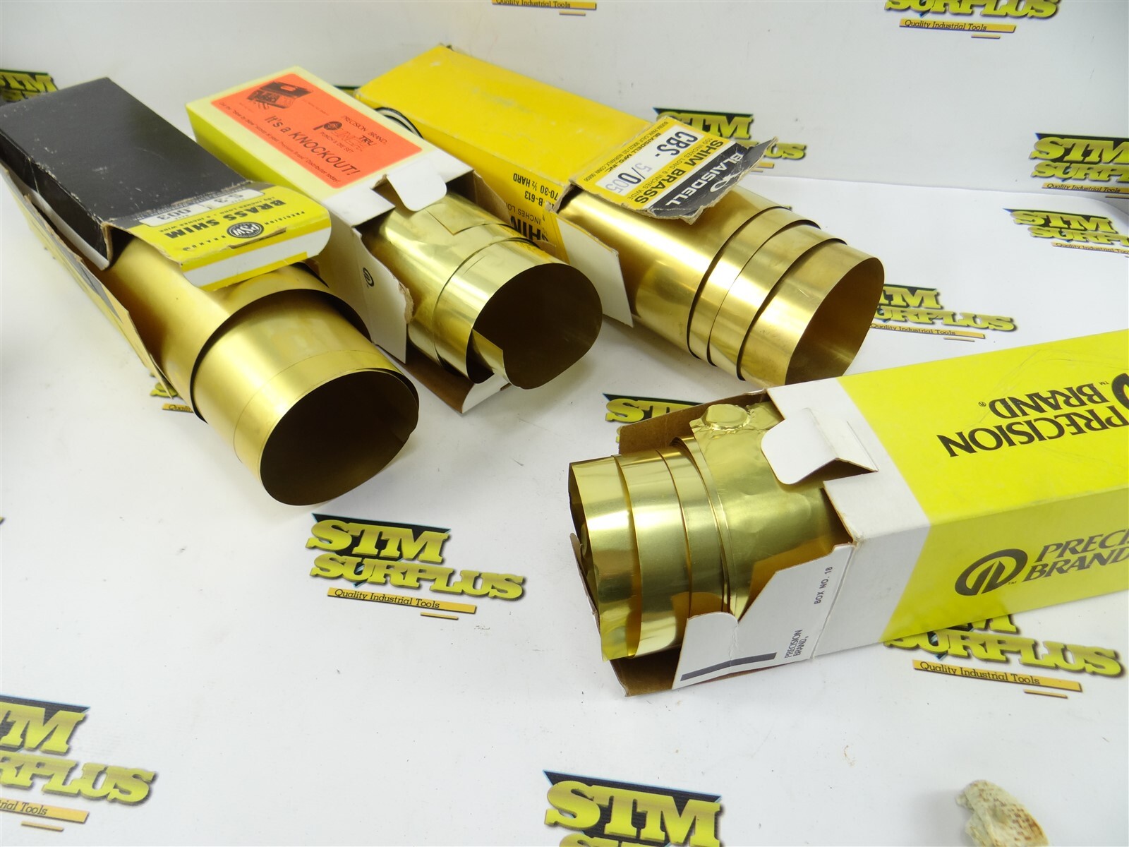 LOT OF PRECISION BRAND & BLAISDELL BRASS SHIM STOCK .001" .002" .003