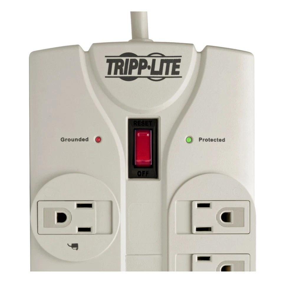 TRIPP LITE TLP825 8-Outlet Surge Protector, 25 ft. Cord with Right-Angle Plug - Image 3 of 4