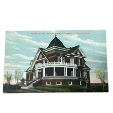 Postcard William Jennings Bryan Fairview Lincoln Nebraska Divided Back B821