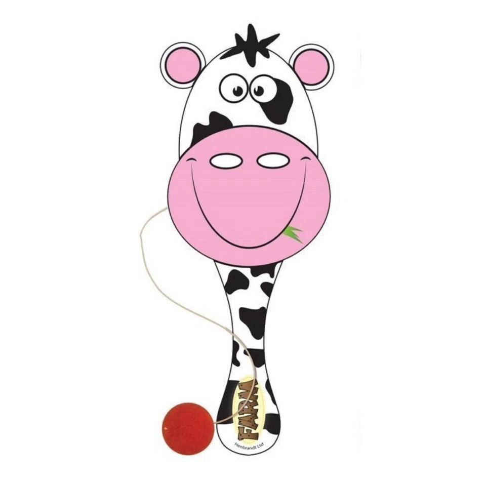 12 x Murciélagos de madera para animales de granja y juego de pelota juguete para niños fiesta bolsa rellenos Foto 3 de 4