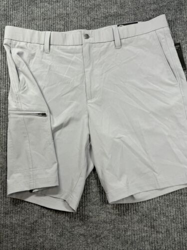 Callaway Shorts Mens 38 Gray Golf Stretch Opti-Dry UPF 9” Inseam Chino Cargo New