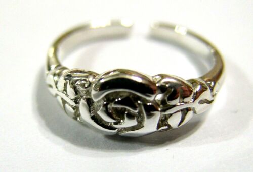 Genuine 9ct Yellow or Rose or White Gold 375 Rose Flower Toe Ring 281 - Bild 20 von 29