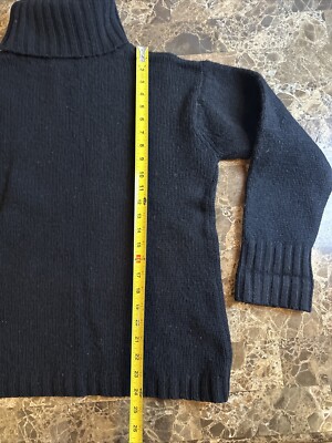90s J.CREW ブラック　Lサイズ　名作　ボトルネック　wool100% VINTAGE 90s J. CREW TURTLENECK WOOL GRUNGE SWEATER WOMEN MEDIUM