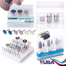 Dental Polishing Kit Diamond Rubber Polisher Composite Resin Base For Handpiece