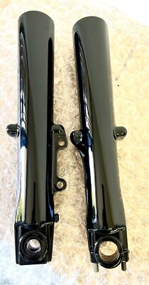 Harley TOURING ELECTRA GLIDE 2000-13 Gloss Black Slider Fork Legs  Single Disc