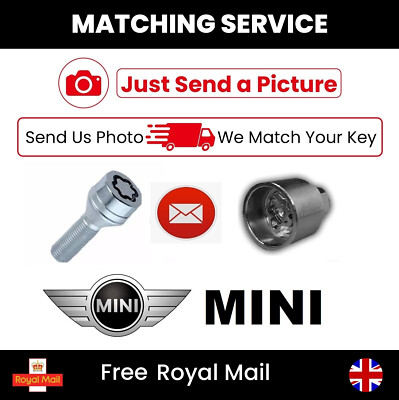 MINI OEM Master Security Locking Lock Radmutter Schlüssel Bolzen Match Matching Service