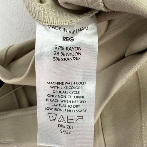 Quince NWT Women XL Ecru Beige Ultra Stretch Ponte Straight Leg Pants Pull On - Picture 12 of 16