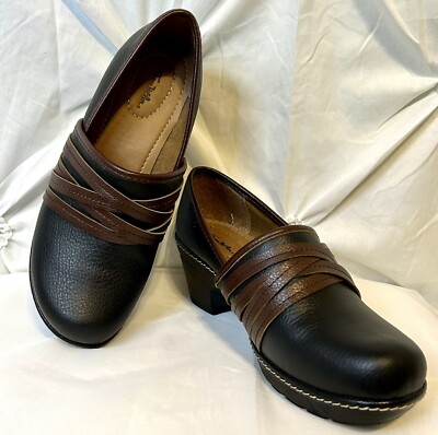 Thom McAn Womens Black Professional Clogs shoes Size 8