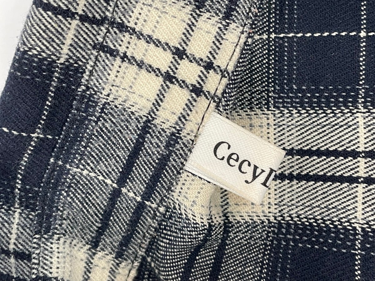 Cecy Daday Women's Button Front Shirt Plaid Long Sleeve | eBay