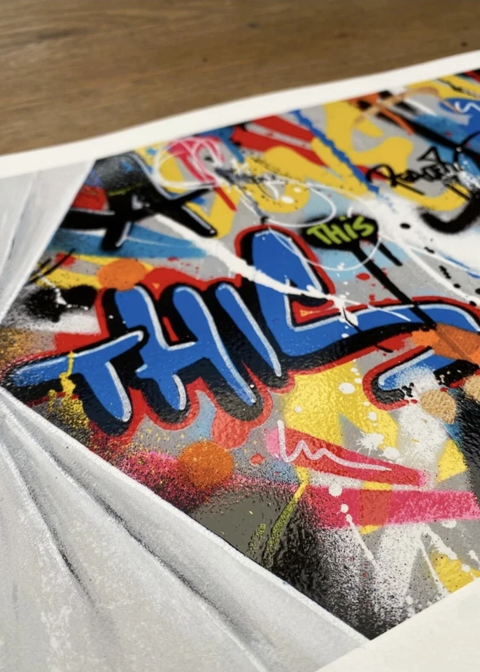 MARTIN WHATSON "SNEAK PEEK" EDICIÓN LIMITADA IMPRESIÓN GRAFFITI IMPRESIONES CERTIFICADO DE AUTENTICIDAD Foto 2 de 4