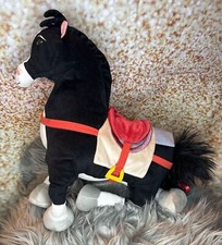 Disney Store Mulan Khan Black Horse Plush 16 Inch