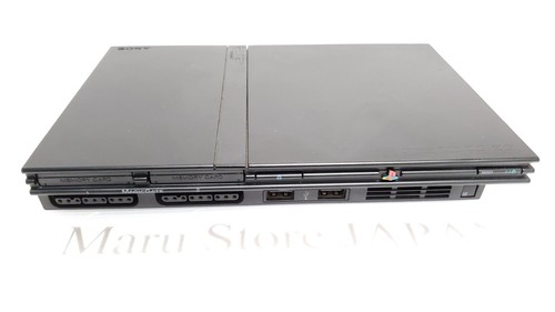 "Region Free" SONY Playstation 2 PS2 Slim Console SCPH-75000 Charcoal Black - Picture 3 of 18