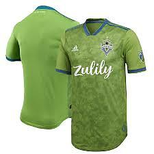 Мужская домашняя майка Adidas MLS Seattle Sounders зеленого цвета Зеленый/синий  