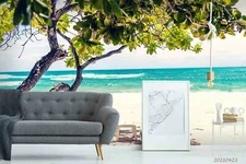 3D Sea Nature Landscape Self-adhesive Removable Wallpaper Murals Wall Sticker 12