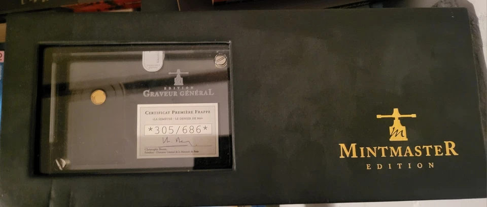 MINTMASTER EDITION  5 Euro°° Abtei von Cluny 999 GOLD 2014  Erstausgabe - Bild 4 von 4