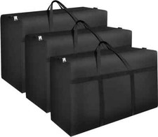 3 Pack 180L Large Storage Bag Heavy Duty Waterproof 600D Oxford Fabric