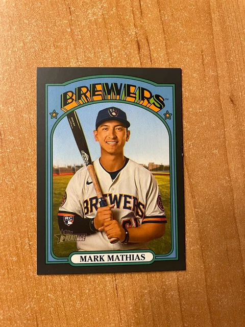 2021 Topps Heritage High Number - Mark Mathias - #694 Black Border Parallel