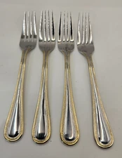 WALLACE  Regal Pearl Stainless 18/10 Dinner Forks Set of 4 - 7 3/8 "