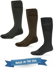 Drake Mens Outdoor Moisture Wicking Seamless Over the Calf Boot Socks 2 Pair
